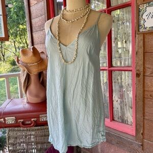 Free People Slip/Tunic in Soft Mint